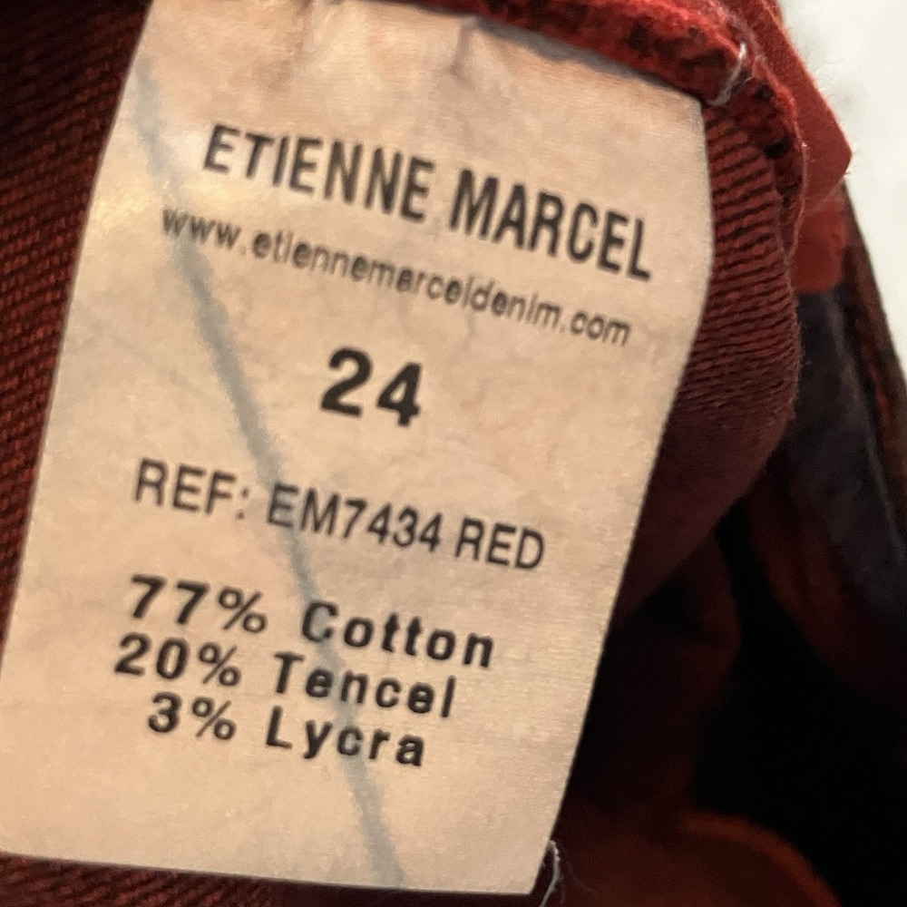 Étienne Marcel Roos Skinny Jeans‎ Womens Sz 24 With Red Star Graphic Print - Picture 8 of 10